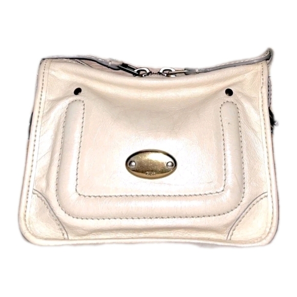 Handbags - Chloe Mini Cream Leather Double Zipper Shoulder Bag Purse (EXCELLENT CONDITION)